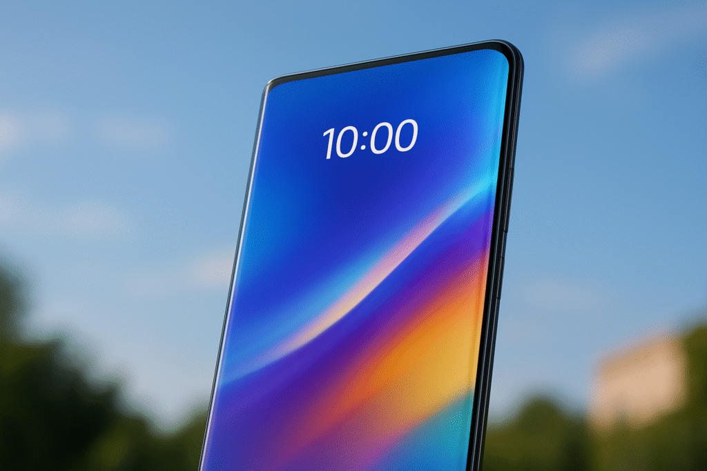 Oppo Find X6 Pro display showcasing its 6.82-inch curved LTPO AMOLED screen with vibrant colors and sharp details.